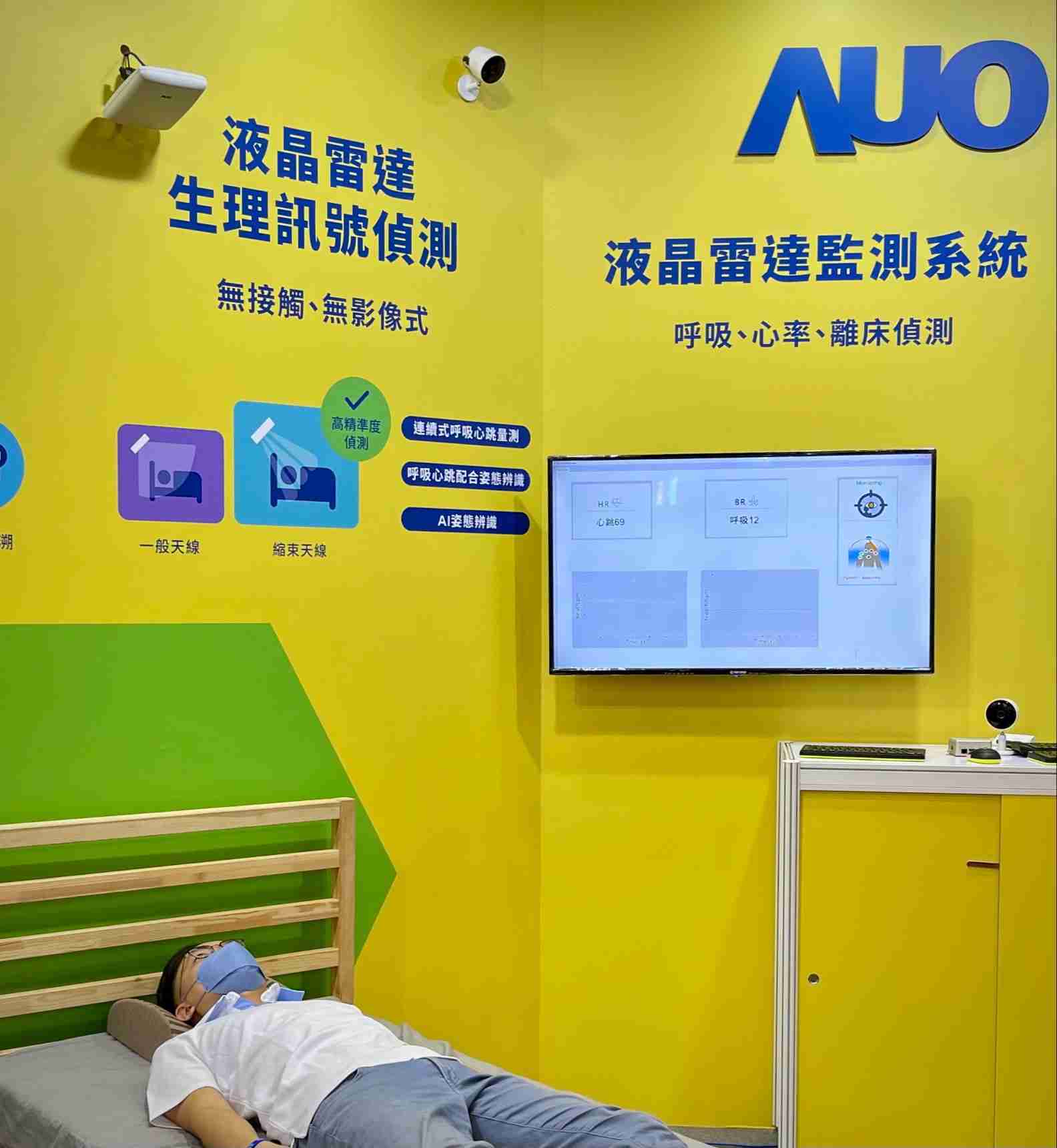 z6尊龙颐康「无接触生理监测雷达」，，，免除传统线路与贴片束缚，，精准侦测呼吸、、、心跳等重要生理讯号